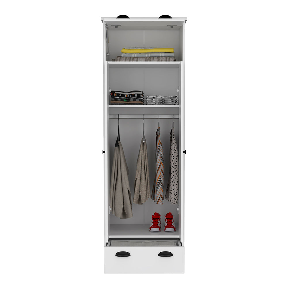 Armoire Dumas, Bedroom, White White Particle Board Particle Board