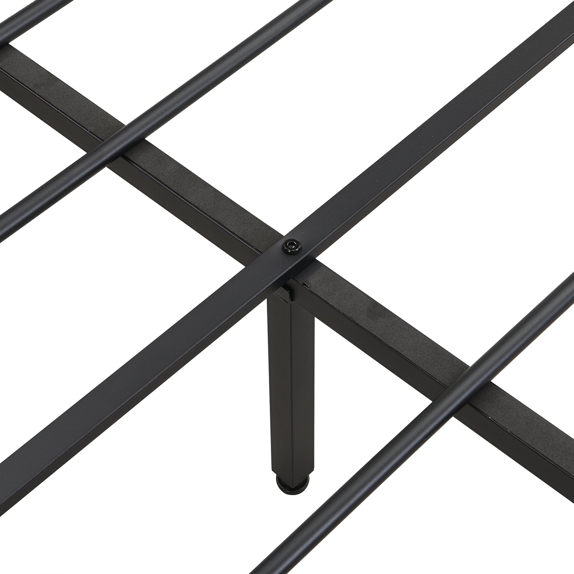 Full Size Metal Platform Bed Frame With Upholstery Storage Function Headboardand Usb Liner And Footboardno Box Spring Needed, Large Under Bed Storage, Easy Assemble Beige Black Metal & Wood