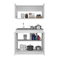 Cabinet Set Zeus, Garage, White White Particle Board Particle Board