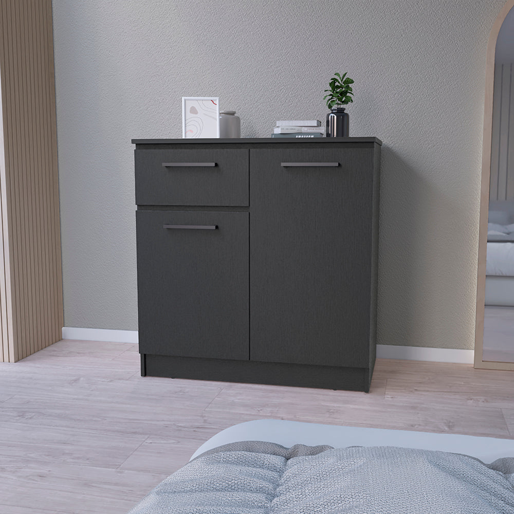 Dresser Carlin, Bedroom, Black Black Particle Board Particle Board