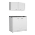 Cabinet Set Zeus, Garage, White White Particle Board Particle Board