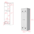 Armoire Dumas, Bedroom, White White Particle Board Particle Board