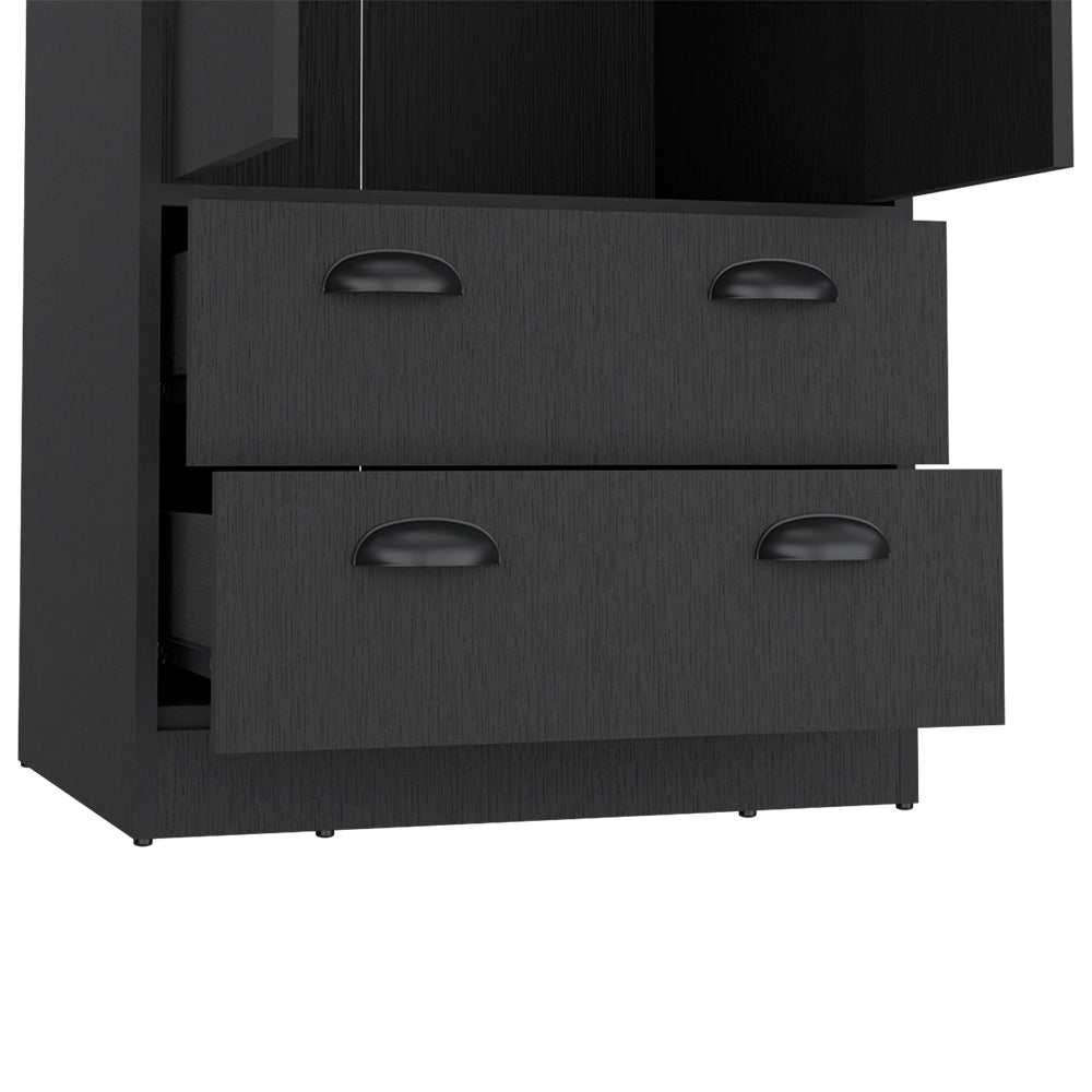 Armoire Hobbs, Bedroom, Black Black Particle Board Particle Board