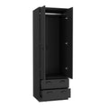 Armoire Hobbs, Bedroom, Black Black Particle Board Particle Board