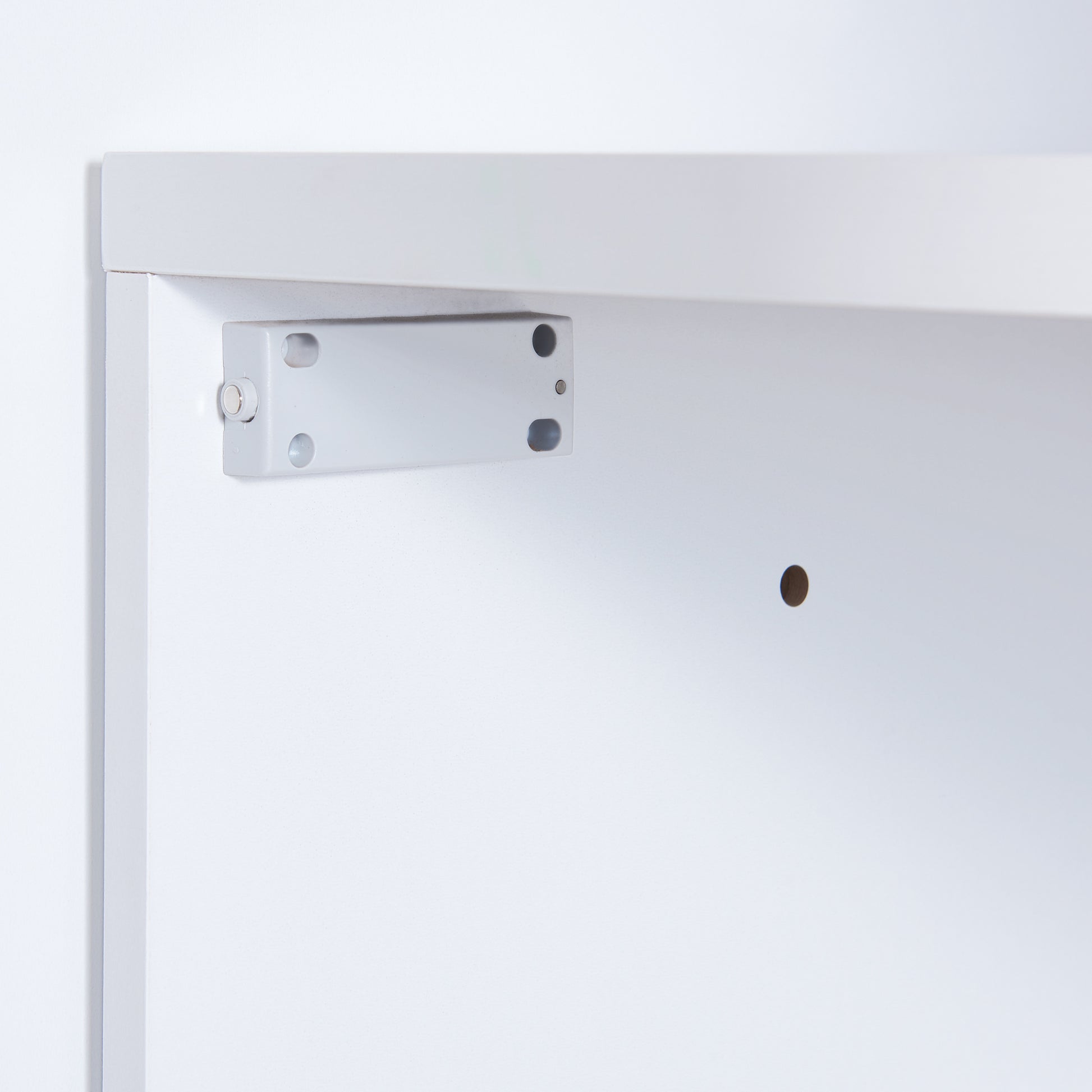 Twin Size Murphy Bed With Open Shelves And Storage Drawers,Built In Wardrobe And Table, White Twin White Solid Wood Mdf