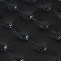 Large Square Storage Ottoman With Wooden Legs, Upholstered Button Tufted Coffee Table With Nail Trims For Living Space, Black Espresso Wood Primary Living Space Black Solid Rubberwood Wood With Storage Black Pu Faux Leather Faux Leather Backless Medium