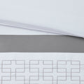 8 Piece Embroidered Comforter Set White Polyester