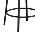 3 Drawer Long Dining Table Set With Power Outlets, Bar Kitchen Table Set With Circular Pu Stools, Easy Assemble, Brown Gray Table Black Stool Upholstered Chair Wood Black Metal Dining Table With Chair Mdf Metal