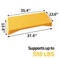 Aerobics Step Platform Height Adjustable Fitness Equipment Stepper Trainer Exercise Step Platform Sliding Lifting Pad Yellow Yellow Grey Plastic