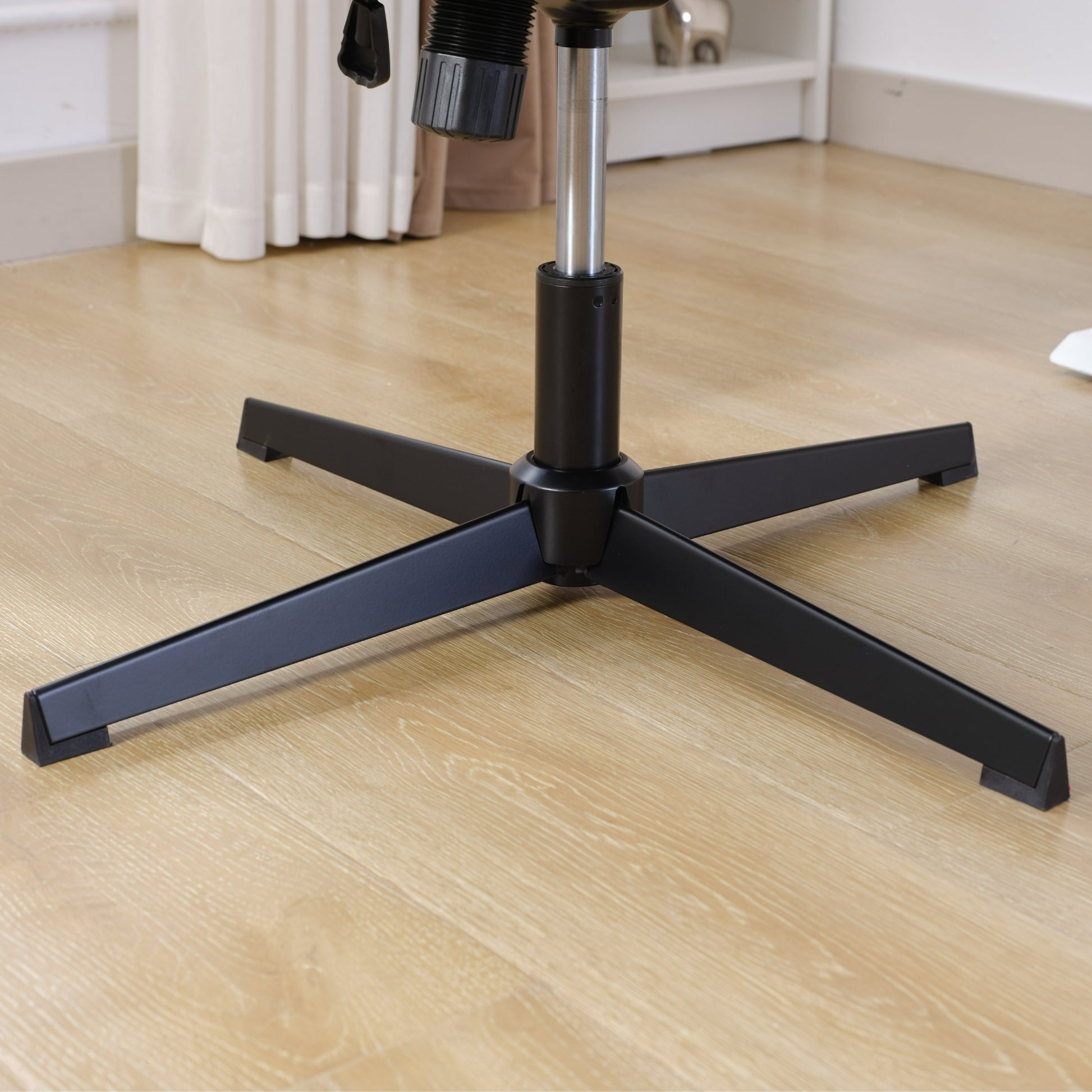 Armless Office Desk Chair No Wheels, Blue Blue Foam Polyester Blend