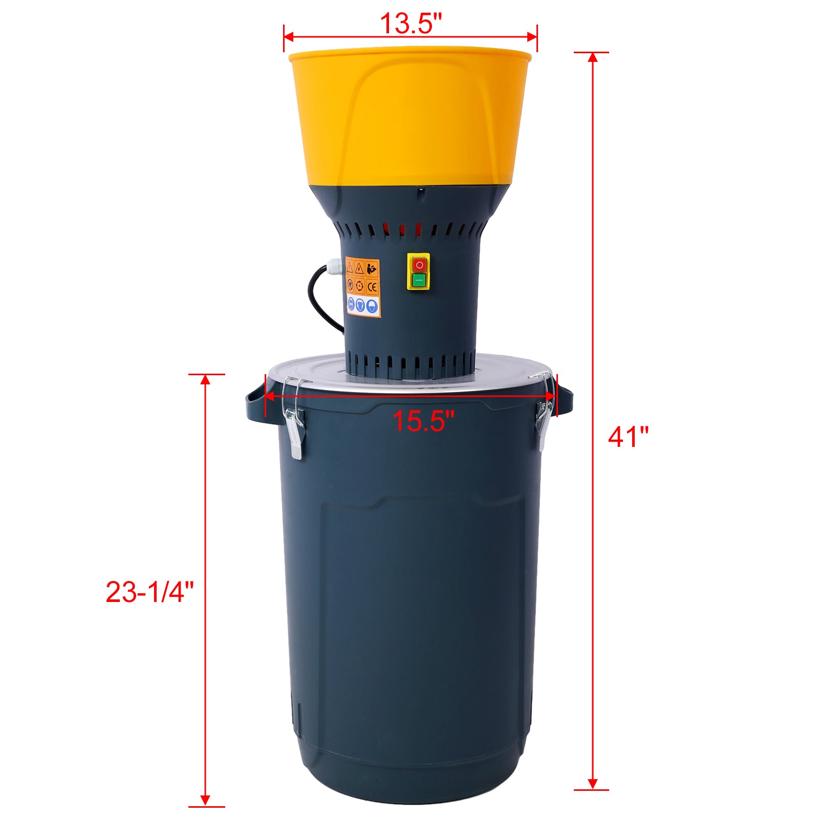 60L Grain Mill Grinder Electric Corn Grinder, Grain Mills Mill Flour Mills Molino De Maiz, Farm Home Electric Grinder For Corn Grain Feed, Wheat Grinder With 5 Grinder Sieves 1Wrench Dark Gray Steel