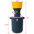 50L Grain Mill Grinder Electric Corn Grinder, Grain Mills Mill Flour Mills Molino De Maiz, Farm Home Electric Grinder For Corn Grain Feed, Wheat Grinder With 5 Grinder Sieves 1Wrench Dark Gray Steel