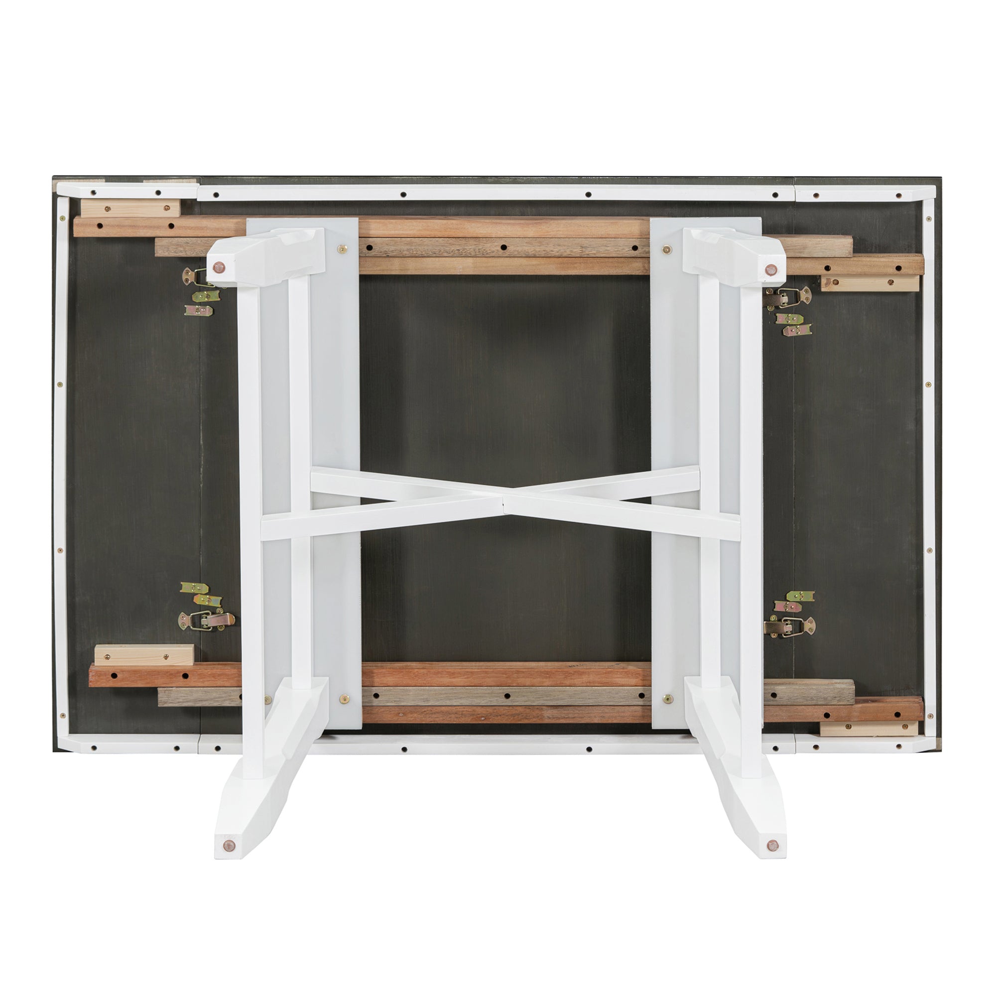 6 Piece Classic Dining Table Set, Rectangular Extendable Dining Table With Two 12"W Removable Leaves And 4 Upholstered Chairs & 1 Bench For Dining Room White Black White Black Solid Wood