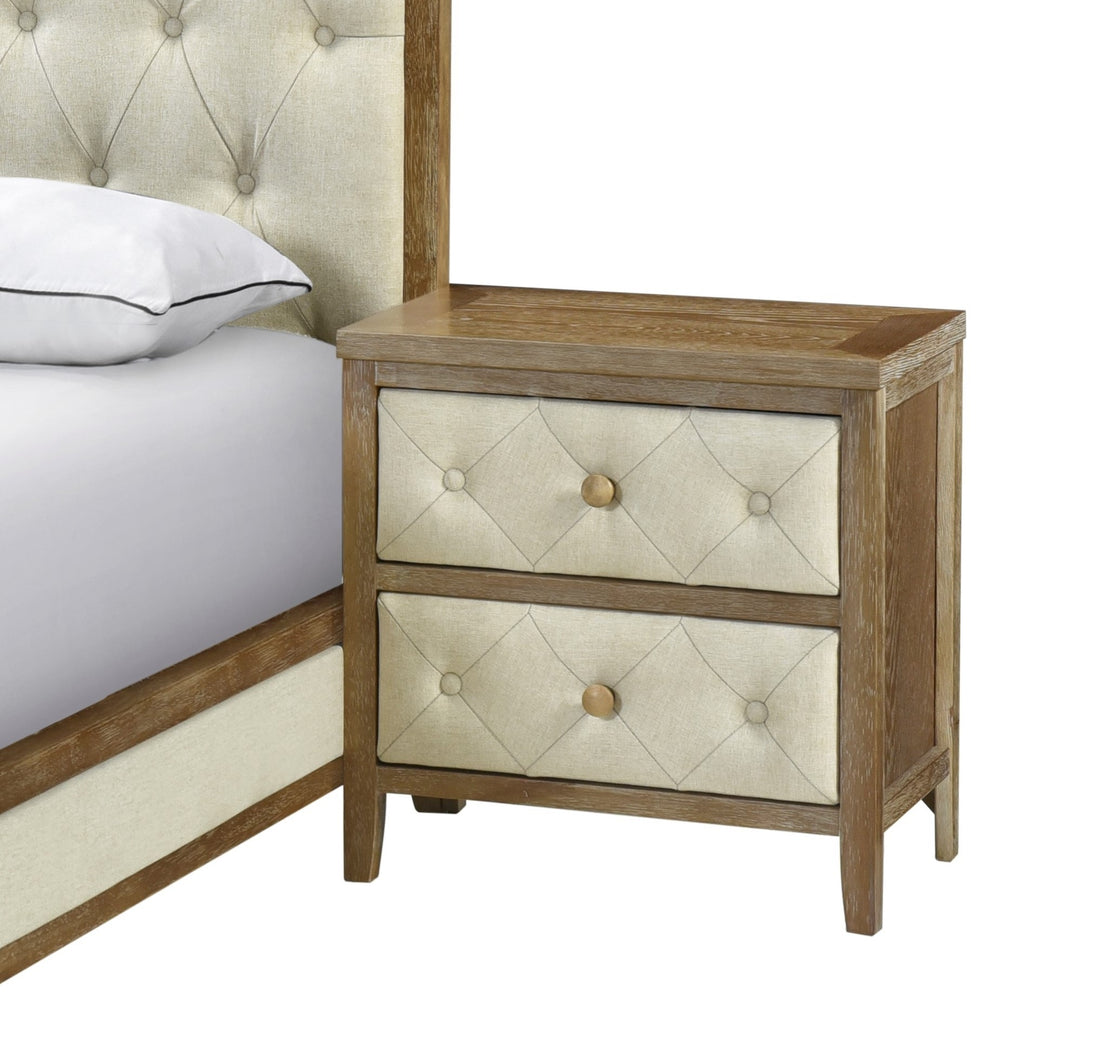 Beautiful Walnut Finish Nightstand 1Pc Designed Drawers Fronts Modern Bedroom Furniture Walnut 2 Drawers Bedroom Drawer Storage Modern Drawers Walnut Finish Mdf