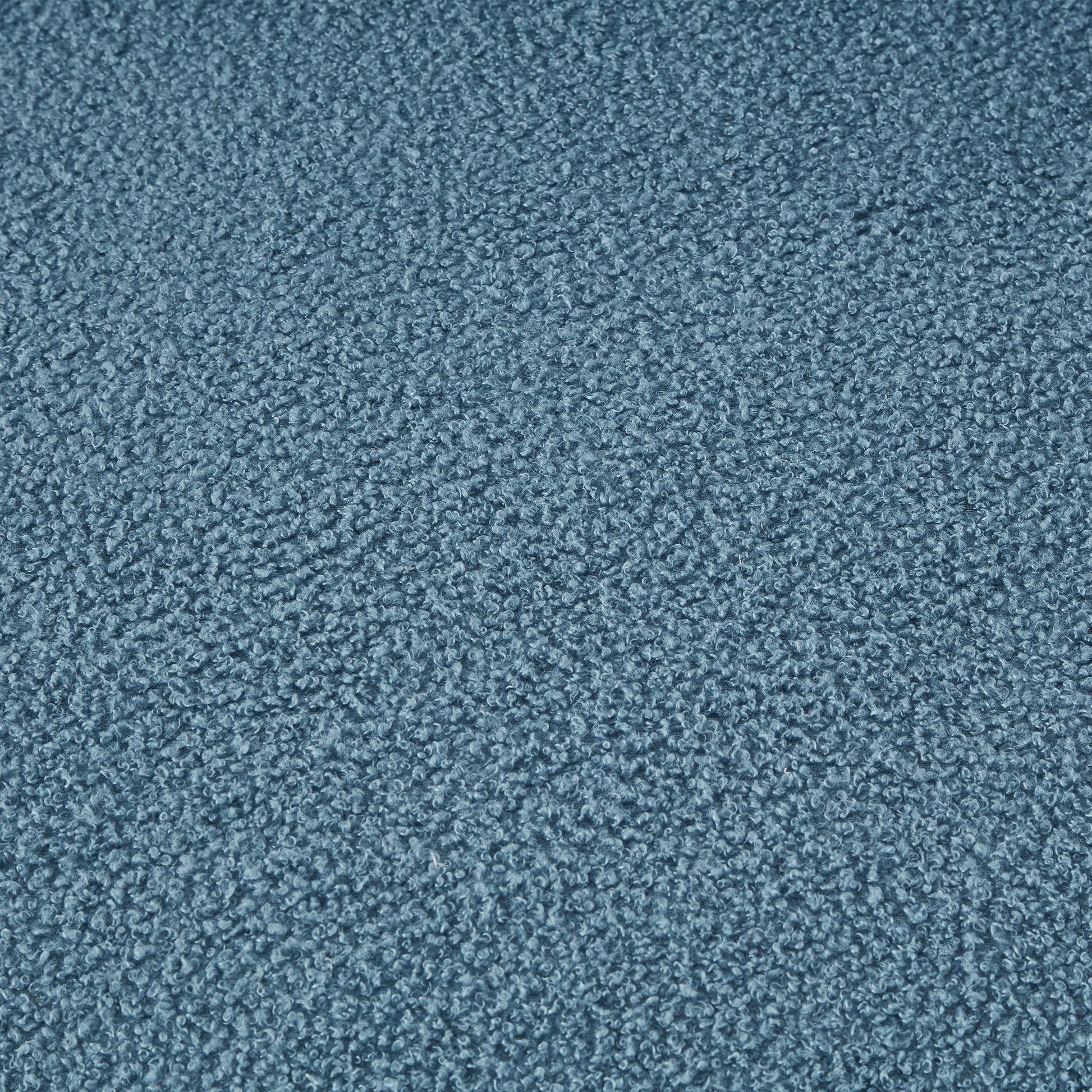 Living Room Furniture Three Seat Lazy Sofa Teddy Fabric Blue Blue Foam Teddy