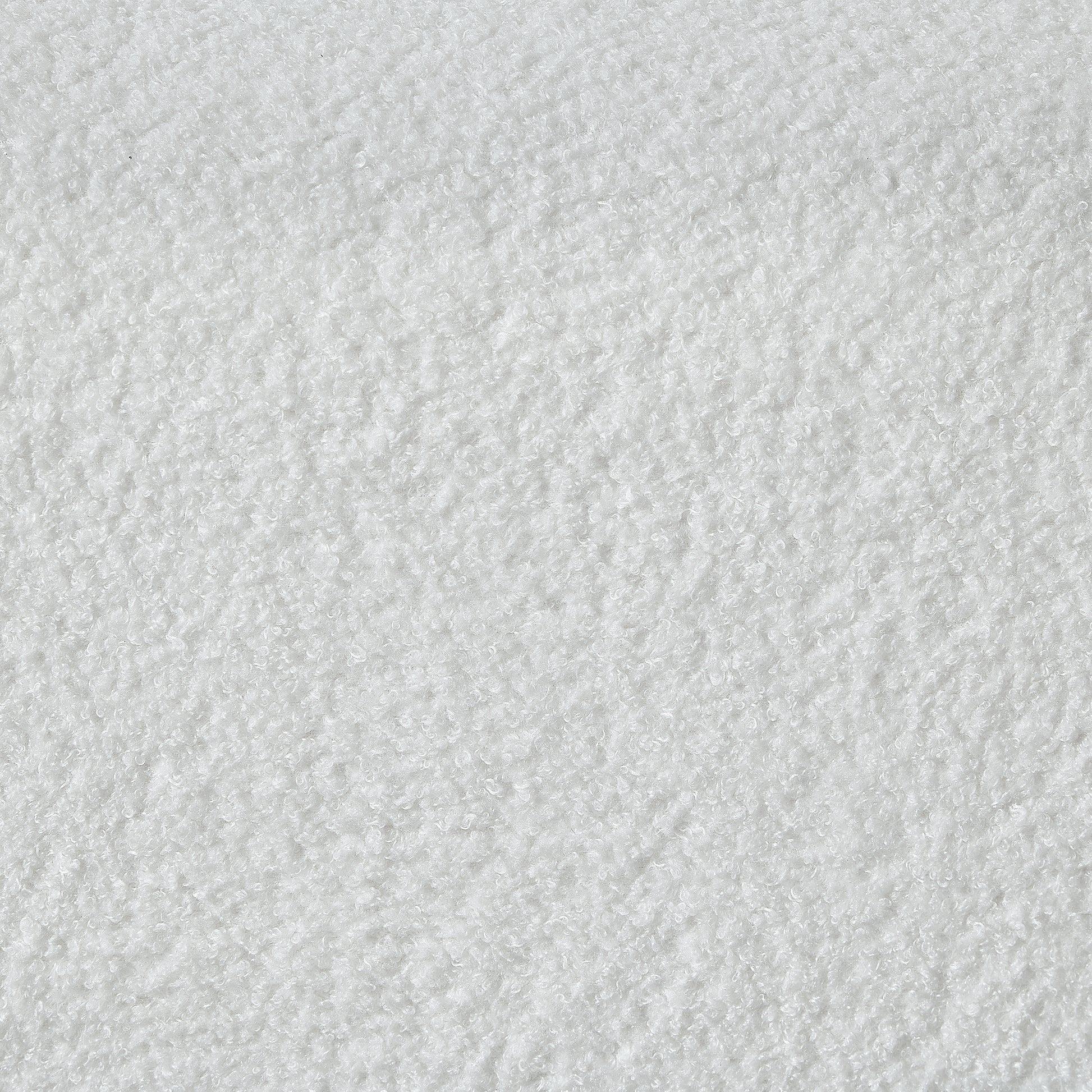 Living Room Furniture Lazy Sofa Loveseat Teddy Fabric White White Foam Teddy