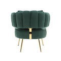 Coolmore Boucle Accent Chair Modern Upholstered Armchair Tufted Chair With Metal Frame, Single Leisure Chairs For Living Room Bedroom Emerald Boucle