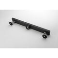 28 Inches Linear Shower Drain, Included Hair Strainer And Leveling Feet Matt Black Stainless Steel