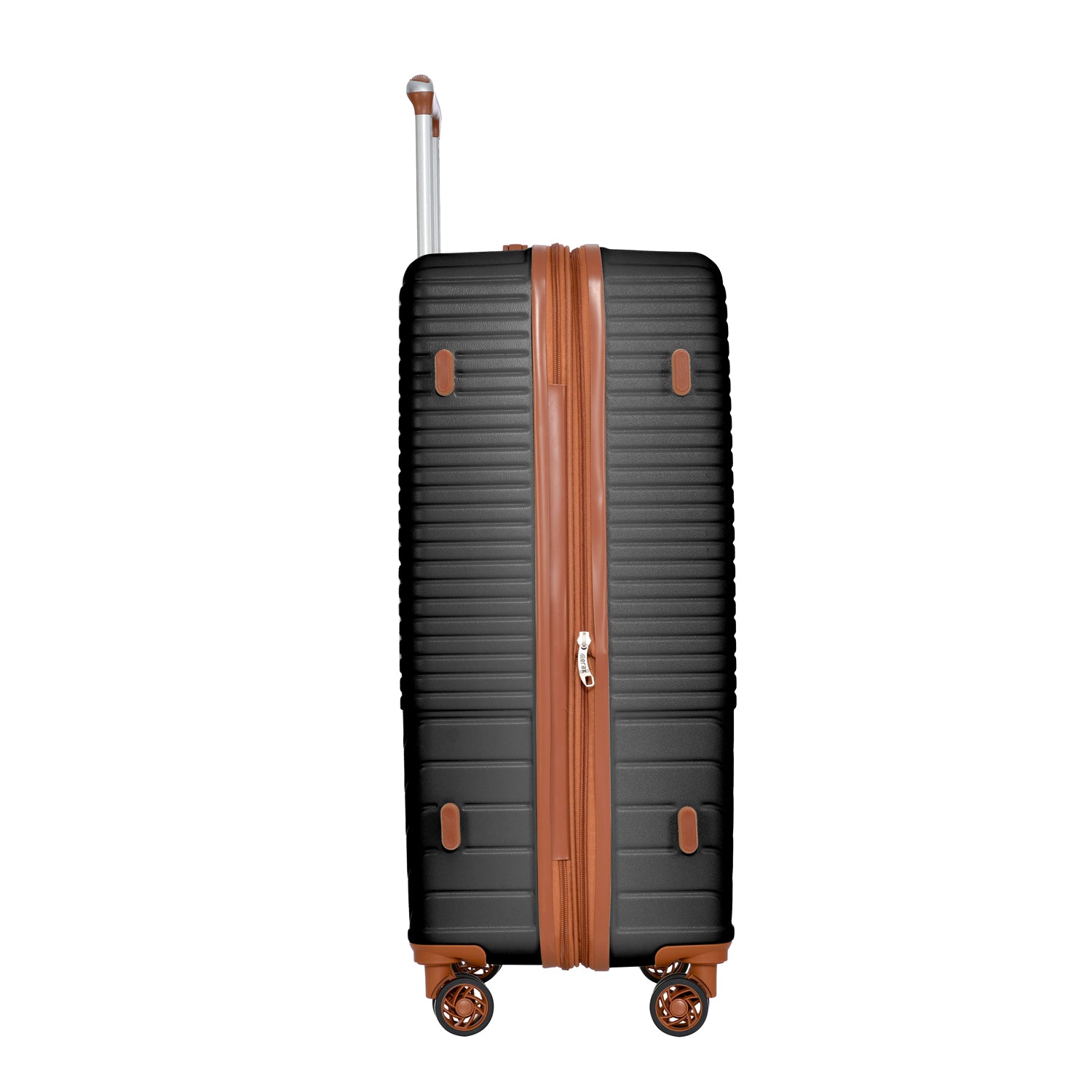 Hardshell Luggage Sets 3 Piece Double Spinner 8 Wheels Suitcase With Tsa Lock Lightweight 20''24''28'' Black Brown Abs