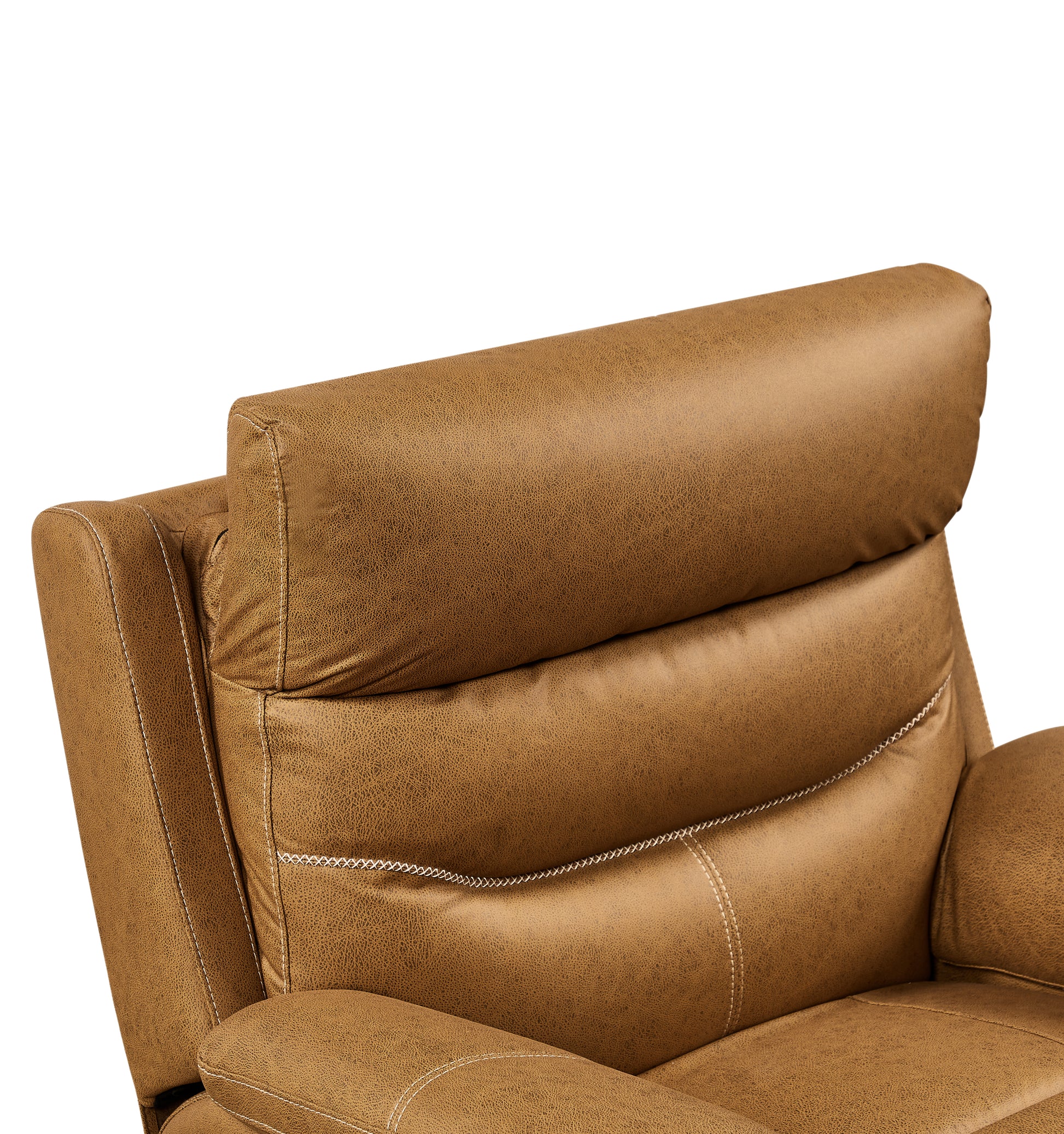 Liyasi Dual Okin Motor Rocking And 240 Degree Swivel Single Sofa Seat Recliner Chair Infinite Position ,Head Rest With Power Function Yellow Brown Polyester Metal Power Remote Primary Living Space Soft Cushion Back American Design Beech Pillow Top Arms