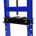 Steel H Frame Hydraulic Shop Press With Stamping Plates To Bend, Straighten, Or Press Parts, Install Bearings And U Joints, 6 Ton Capacity, Blue Blue Steel