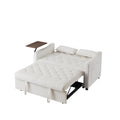 Cream White Velvet Sofa Bed Cream White Velvet Wood Tufted Back Foam Velvet 2 Seat