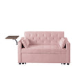 Pink Velvet Sofa Bed Pink Velvet Wood Tufted Back Foam Velvet 2 Seat
