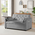 Grey Velvet Sofa Bed Grey Velvet Wood Tufted Back Foam Velvet 2 Seat