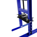 Steel H Frame Hydraulic Garage Shop Floor Press With Stamping Plates, With Pressure Gauge,6 Ton Capacity, Blue Blue Steel