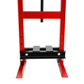 6 Ton Hydraulic Shop Floor Press, With Pressure Gauge Steel H Frame Shop Press With Steel Plates Adjustable Working Table, Red Red Steel