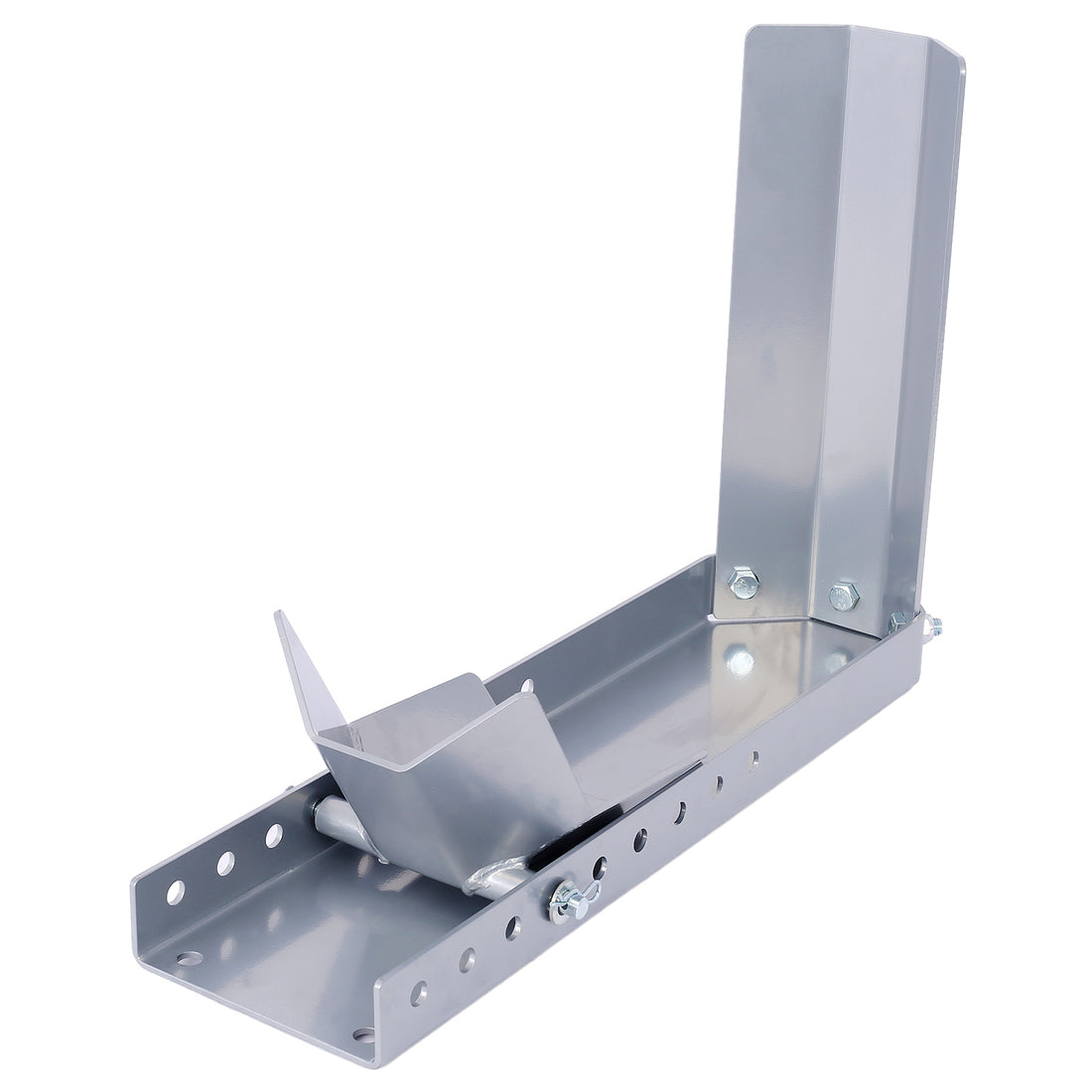 Motorcycle Wheel Chocks For Trailers,Universal Stopper Cradle Holder For Standard Motorcycle Bike Front Wheels, Adjustable Motorcycle Wheel Chock Stand Trailer Stop For 8" 24" Wheels Gray Steel