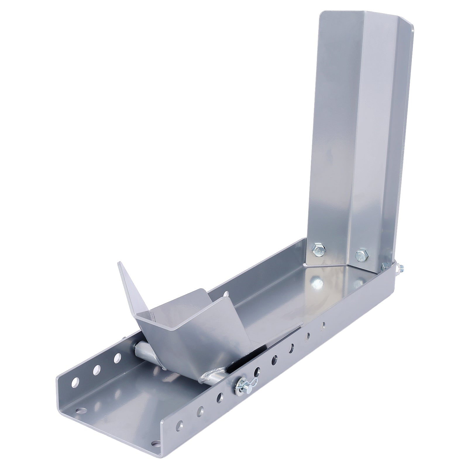 Motorcycle Wheel Chocks For Trailers,Universal Stopper Cradle Holder For Standard Motorcycle Bike Front Wheels, Adjustable Motorcycle Wheel Chock Stand Trailer Stop For 8" 24" Wheels Gray Steel