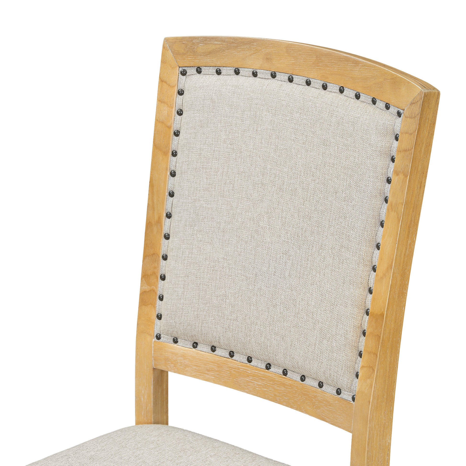 Rustic Extendable 84Inch Dining Table Set With 24Inch Removable Leaf6 Upholstered Armless Dining Chairs And 2 Padded Arm Chairs, 9 Pieces, Natural Wood Dining Room Extendable Rubberwood Rectangular Dining Table With Chair Upholstered Chair Wood Natural