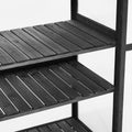 62Inch Height Wood Large Greenhouse Balcony Portable Cold Frame With Wheels And Adjustable Shelves For Outdoor Indoor Use, Black Black Garden & Outdoor Casual Wood Solid Wood