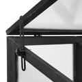 62Inch Height Wood Large Greenhouse Balcony Portable Cold Frame With Wheels And Adjustable Shelves For Outdoor Indoor Use, Black Black Garden & Outdoor Casual Wood Solid Wood