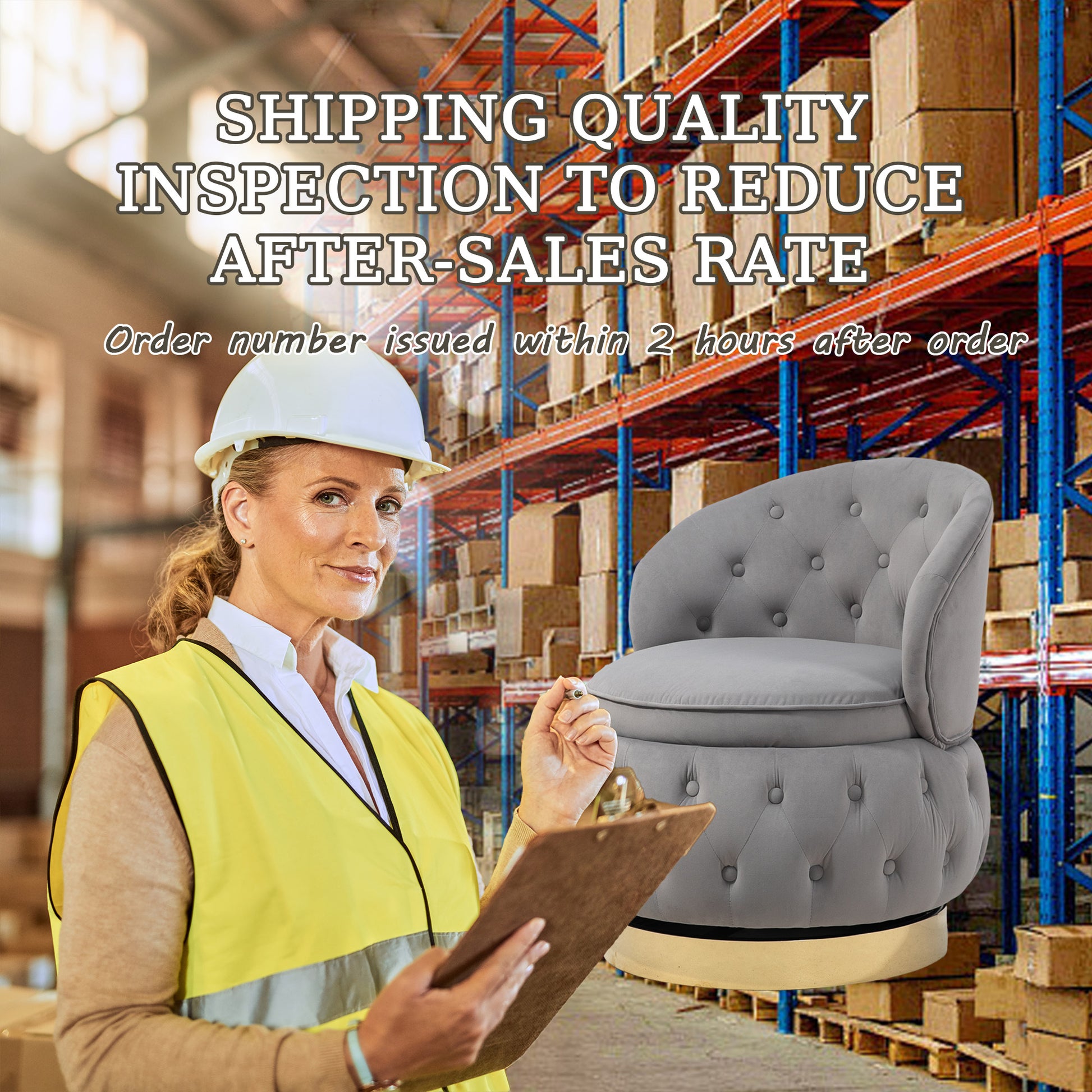 360 Degree Swivel Cuddle Barrel Accent Storage Chairs, Round Armchairs With Wide Upholstered, Fluffy Velvet Fabric Chair For Living Room, Bedroom, Office, Waiting Rooms Gray Primary Living Space Foam Velvet