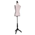 Female Mannequin Torso Dress Form Manikin Body Model With Tripod Wood Stand 51.2