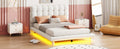 Full Size Velvet Platform Bed With Led Frame, Thick & Soft Fabric And Button Tufted Design Headboard, Beige Beige Velvet
