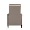 Modern Artistic Color Design Adjustable Recliner Chair Pu Leather For Living Room Bedroom Home Theater, Beige Beige Pu Leather