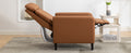 Modern Artistic Color Design Adjustable Recliner Chair Pu Leather For Living Room Bedroom Home Theater, Burnt Orange Burnt Orange Pu Leather