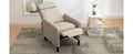 Modern Artistic Color Design Adjustable Recliner Chair Pu Leather For Living Room Bedroom Home Theater, Beige Beige Pu Leather