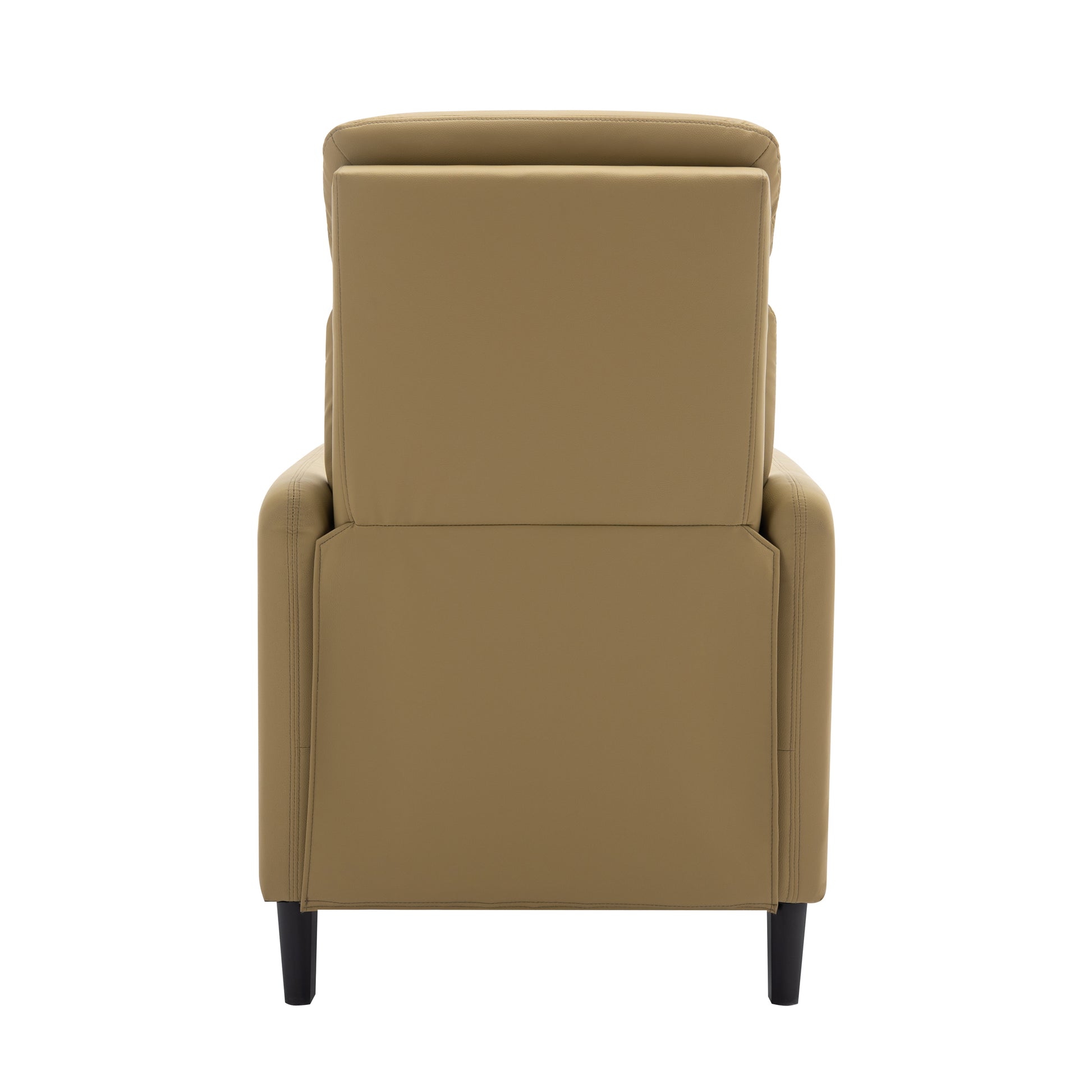 Modern Artistic Color Design Adjustable Recliner Chair Pu Leather For Living Room Bedroom Home Theater, Mustard Green Mustard Pu Leather