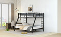 Metal Twin Xl Over Queen Bunk Bed For Teens And Adults,Space Saving Noise Reduced No Box Spring Needed, Old Sku W1307S00013 Expect Arrive Date 2024 3 24 Twin Xl Black Metal