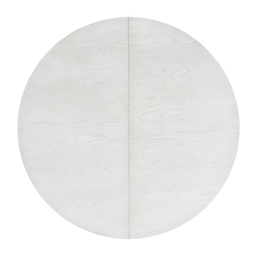 5 Piece Retro Functional Dining Set, 1 Extendable Table With A 16 Inch Leaf And 4 Upholstered Chairs For Dining Room And Kitchen Antique White Antique White Solid Wood