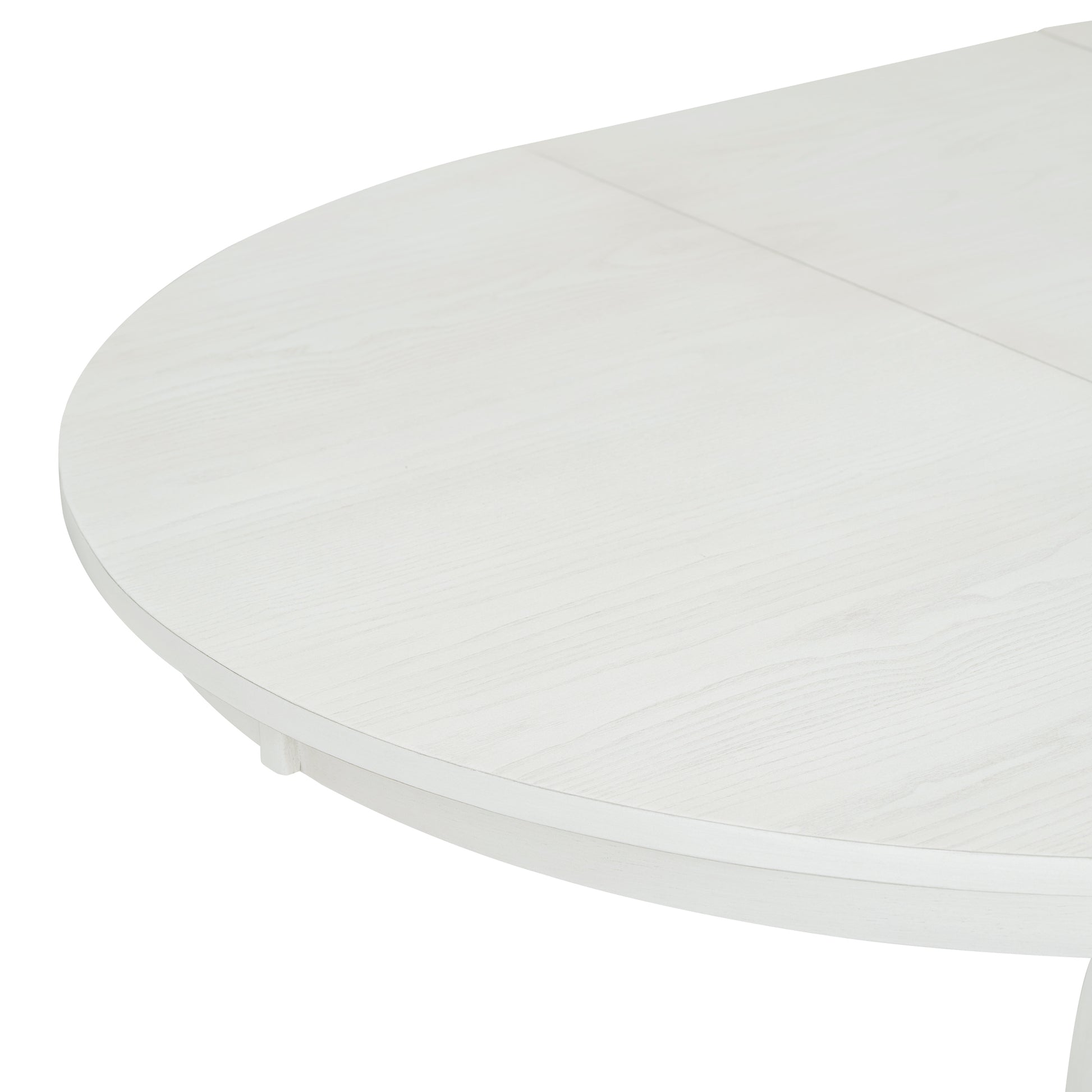 5 Piece Retro Functional Dining Set, 1 Extendable Table With A 16 Inch Leaf And 4 Upholstered Chairs For Dining Room And Kitchen Antique White Antique White Solid Wood