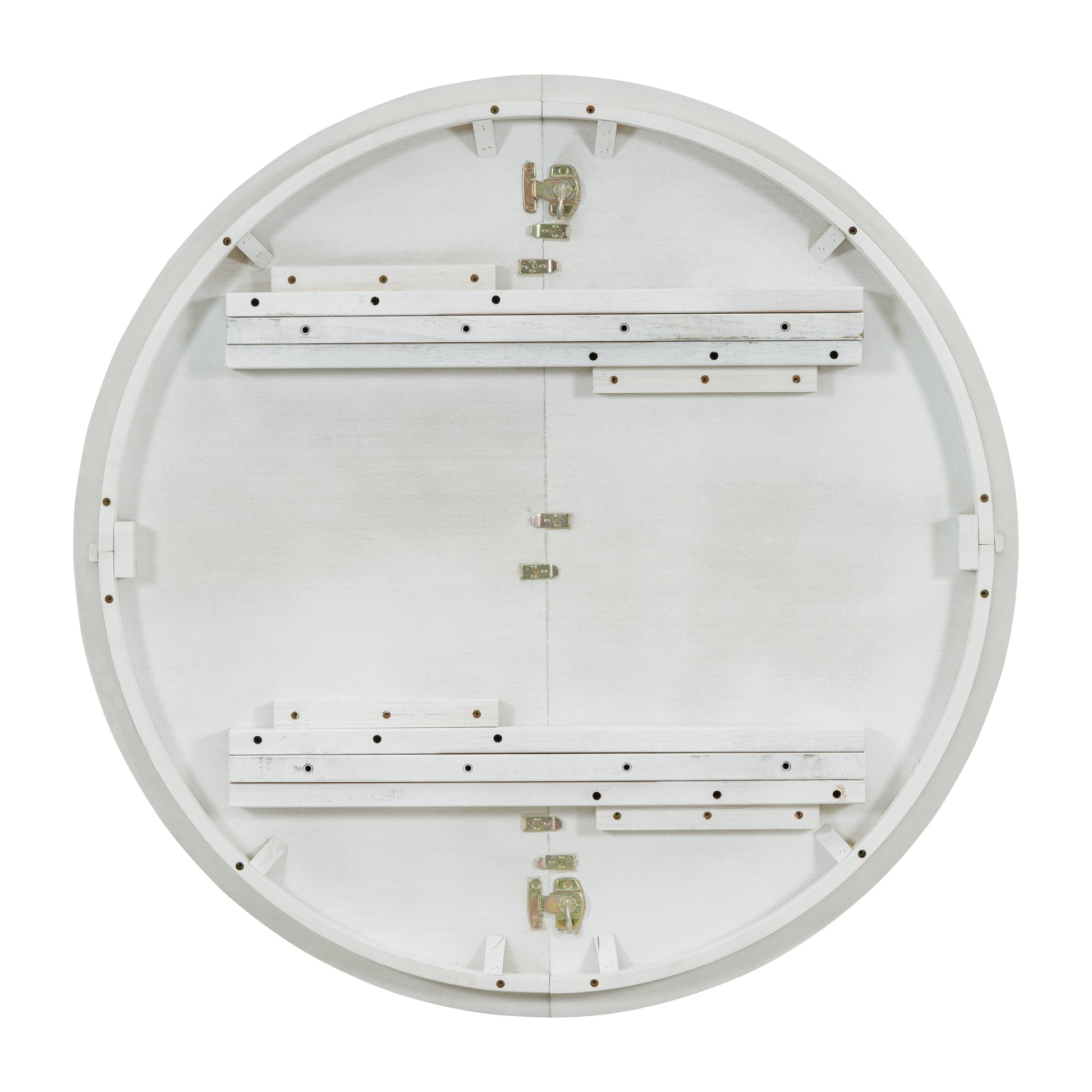 5 Piece Retro Functional Dining Set, 1 Extendable Table With A 16 Inch Leaf And 4 Upholstered Chairs For Dining Room And Kitchen Antique White Antique White Solid Wood