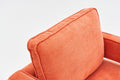 Swivel Barrel Chair For Living Room,360 Degree Swivel Club Modern Accent Single Sofa Chair, Small Leisure Arm Chair For Nursery, Hotel, Bedroom, Office Orange Primary Living Space Modern Linen