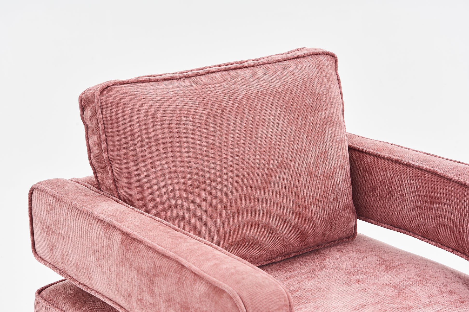 Swivel Barrel Chair For Living Room,360 Degree Swivel Club Modern Accent Single Sofa Chair, Small Leisure Arm Chair For Nursery, Hotel, Bedroom, Office Pink Primary Living Space Modern Linen