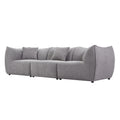 111 Inch Sofa, Comfy Sofa Couch With Deep Seats Modern Sofa 3 Seater Sofa, Couch For Living Room Apartment Lounge Grey Gray Teddy