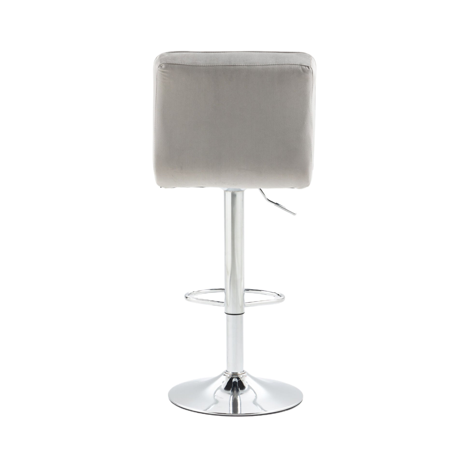 Coolmore Bar Stools With Back And Footrest Counter Height Dining Chairs 2Pc Set,360 Velvet Swivel Bar Stools Set Of 2, Adjustable Counter Height Bar Chairs Gray Velvet Gray Primary Living Space Foam Velvet